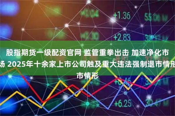 股指期货一级配资官网 监管重拳出击 加速净化市场 2025年十余家上市公司触及重大违法强制退市情形